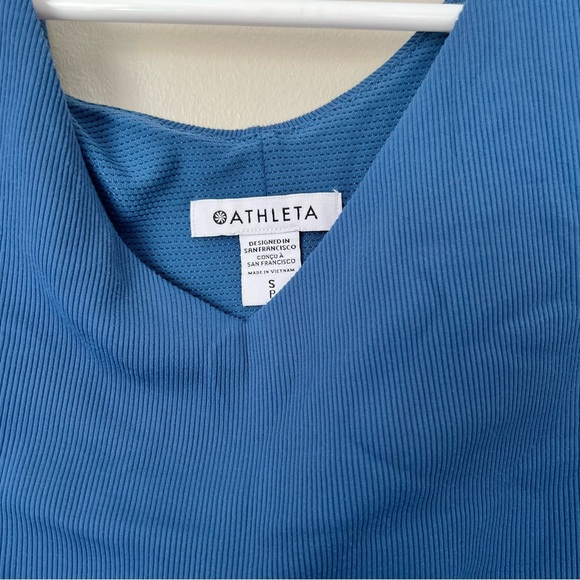 Athleta Women’s Blue Ryder Midi Sleeveless Dress Size Small - Picture 5 of 8